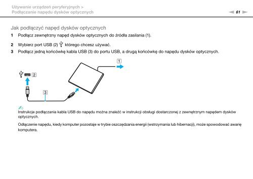 Sony VPCYB3Q1R - VPCYB3Q1R Mode d'emploi Polonais