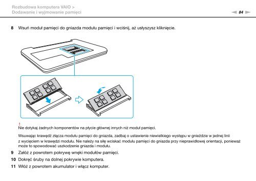 Sony VPCYB3Q1R - VPCYB3Q1R Mode d'emploi Polonais