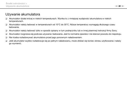 Sony VPCYB3Q1R - VPCYB3Q1R Mode d'emploi Polonais