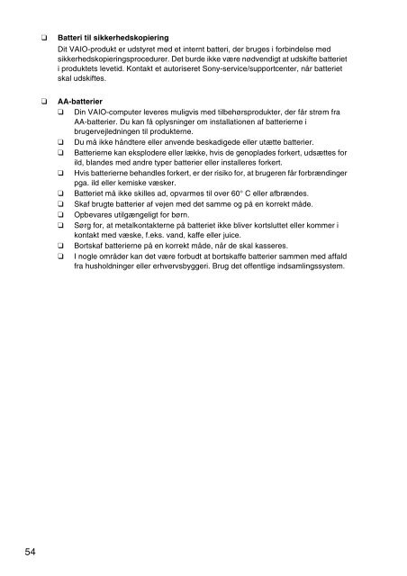 Sony VPCYB3Q1R - VPCYB3Q1R Documents de garantie Finlandais