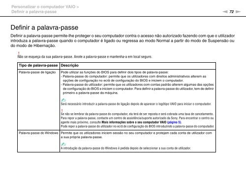 Sony VPCYB3Q1R - VPCYB3Q1R Mode d'emploi Portugais