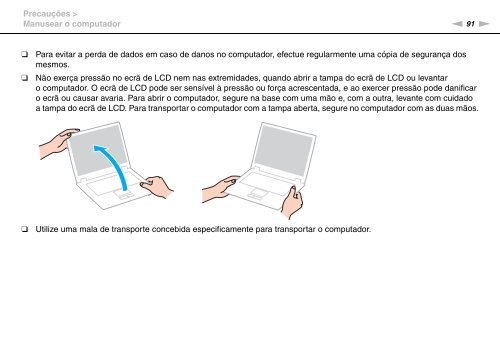 Sony VPCYB3Q1R - VPCYB3Q1R Mode d'emploi Portugais