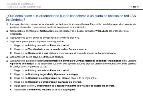 Sony VPCYB3Q1R - VPCYB3Q1R Mode d'emploi Espagnol