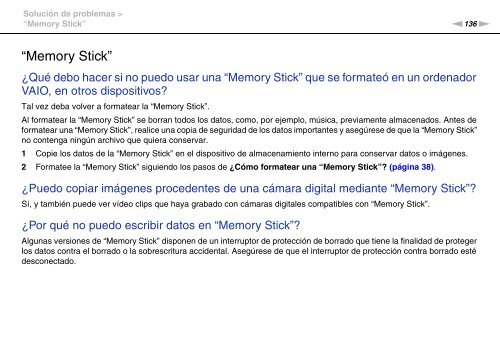 Sony VPCYB3Q1R - VPCYB3Q1R Mode d'emploi Espagnol