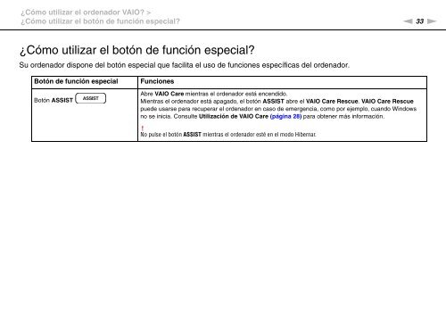 Sony VPCYB3Q1R - VPCYB3Q1R Mode d'emploi Espagnol