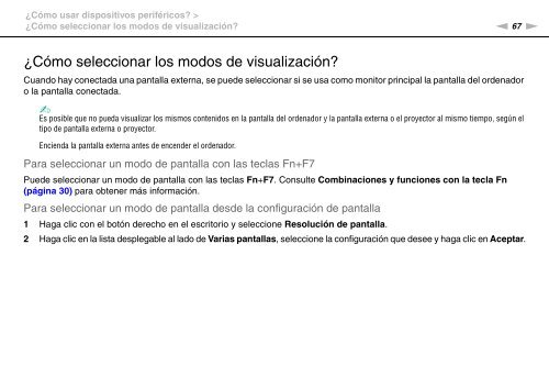 Sony VPCYB3Q1R - VPCYB3Q1R Mode d'emploi Espagnol