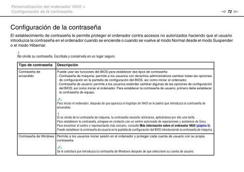 Sony VPCYB3Q1R - VPCYB3Q1R Mode d'emploi Espagnol