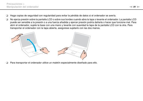 Sony VPCYB3Q1R - VPCYB3Q1R Mode d'emploi Espagnol