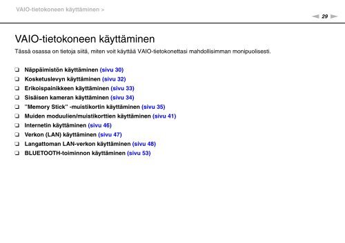Sony VPCYB3Q1R - VPCYB3Q1R Mode d'emploi Finlandais