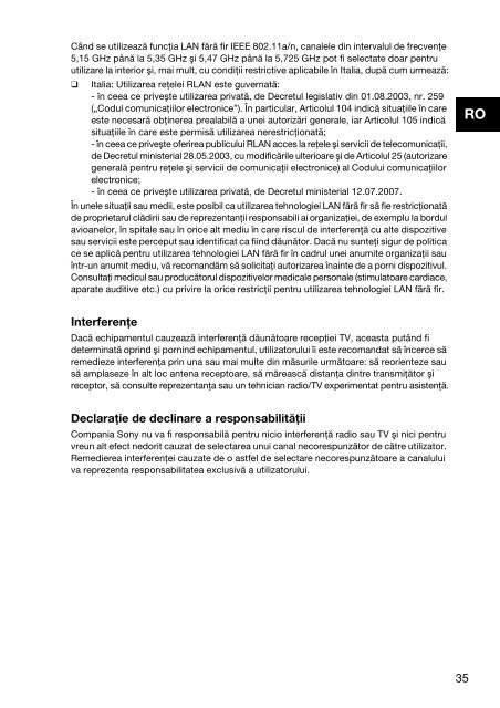 Sony VPCYB3Q1R - VPCYB3Q1R Documents de garantie Polonais