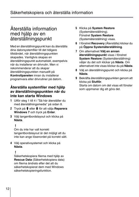 Sony VPCYB3Q1R - VPCYB3Q1R Guide de d&eacute;pannage Finlandais