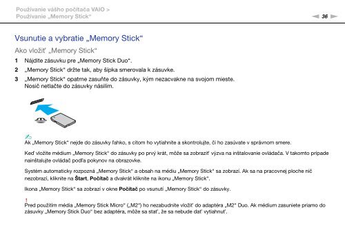 Sony VPCYB3Q1R - VPCYB3Q1R Mode d'emploi Slovaque