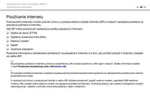 Sony VPCYB3Q1R - VPCYB3Q1R Mode d'emploi Slovaque