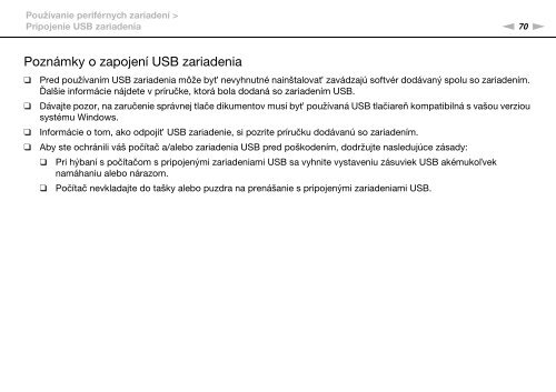 Sony VPCYB3Q1R - VPCYB3Q1R Mode d'emploi Slovaque