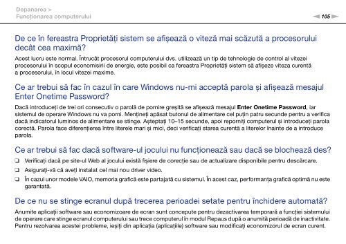 Sony VPCYB3Q1R - VPCYB3Q1R Mode d'emploi Roumain