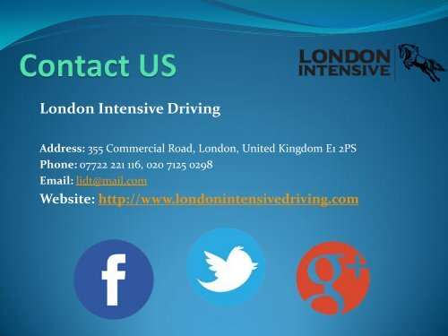 Driving Crash Course London