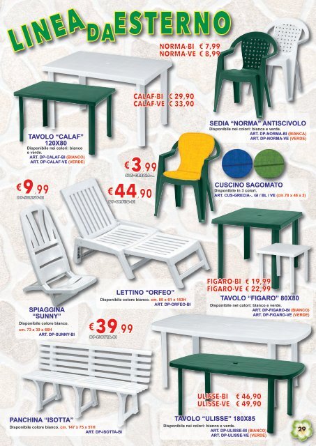 Catalogo Arredo Giardino Primavera/Estate 2018