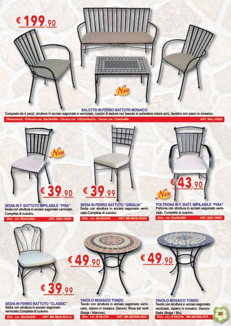 Catalogo Arredo Giardino Primavera/Estate 2018