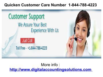 Quicken Customer Care Number  1-844-788-4223