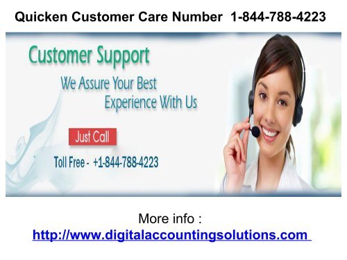 Quicken Customer Care Number  1-844-788-4223