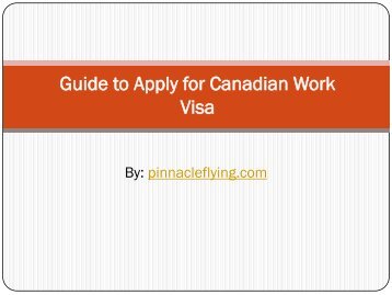 How to Apply for Canada Work Permit