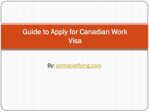 How to Apply for Canada Work Permit