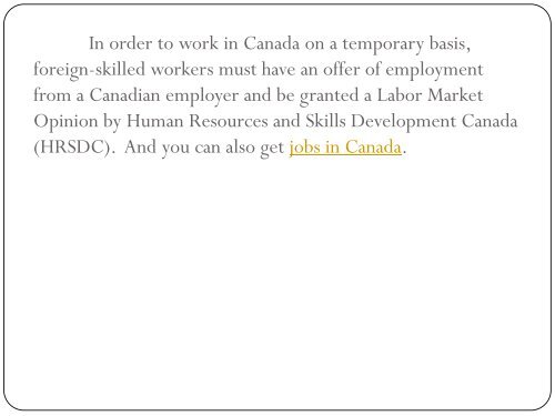 How to Apply for Canada Work Permit