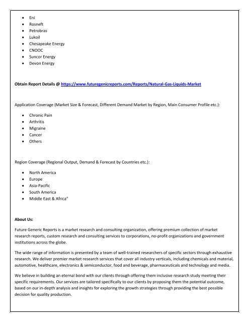 Global Natural Gas Liquids (NGLs) Market Analysis 2012-2017 and Forecast 2018-2023