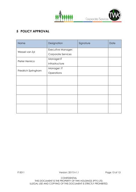 IT00011 - IT Assets Disposal Policy v1.1 - Des 2017