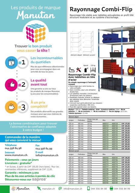 Aménagez votre entrepôt nécessités différentes, plusieurs solutions