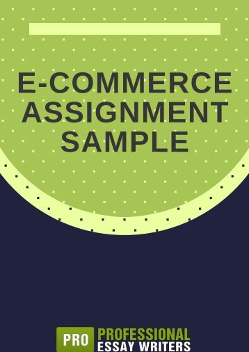 E-Commerce Assignment Sample