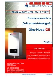 Öko-Nova-Oil - ABIC Brennertechnik GmbH