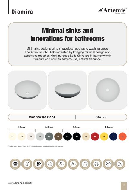 SOLID SURFACE SINKS CATALOGUE