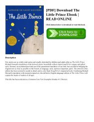 [PDF] Download The Little Prince Ebook  READ ONLINE