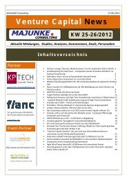 Sponsoren Venture Capital NEWS 2012 - Get a Free Blog