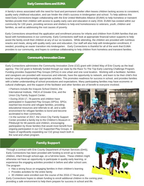 Early Connections Annual Report 2016-2017