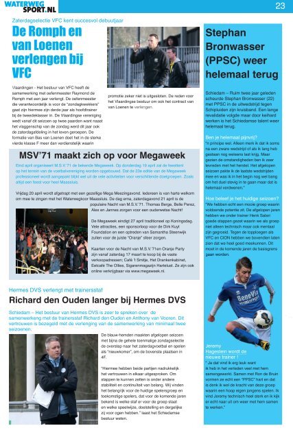 Waterwegsport krant april 2018