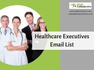 Healthcare Executives Email List