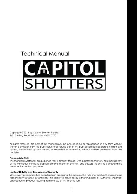 CAPITOL TECHNICAL GUIDE v3