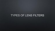 Types of Lens Filters