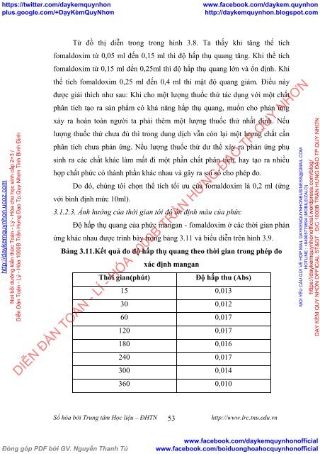 Đánh giá hàm lượng sắt và mangan trong nước sinh hoạt cấp từ nhà máy cấp nước Diễn Vọng - thành phố Hạ Long bằng phương pháp phổ hấp thụ phân tử