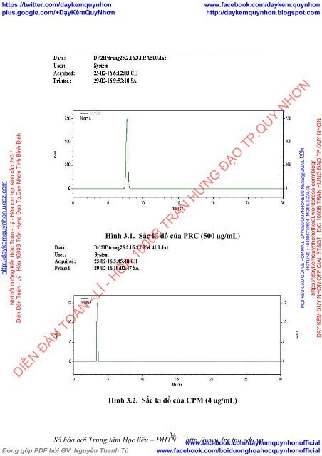 Định lượng đồng thời paracetamol, Chlorpheniramine maleate và Phenylephrine hydrochloride trong thuốc Decolgen  forte bằng phương pháp sắc ký lỏng hiệu năng cao và phương pháp quang phổ hấp thụ phân tử