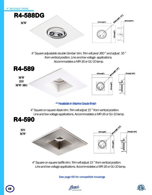 BEACH LIGHTING 2018 Catalog