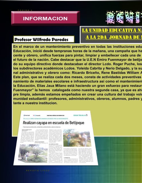 REVISTA LICEO ABRIL2018