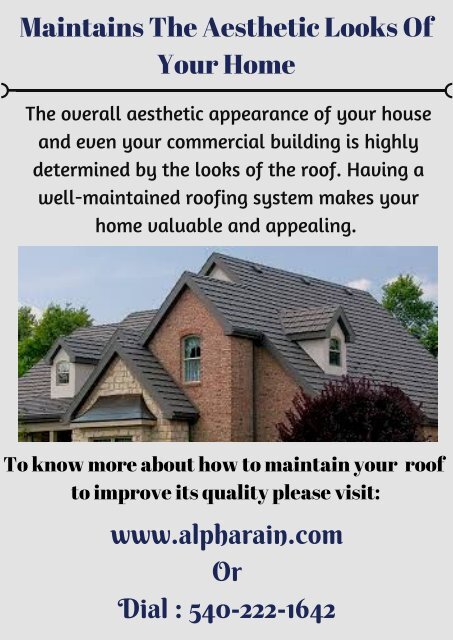 Improve Quality of your Roof with Maintenance