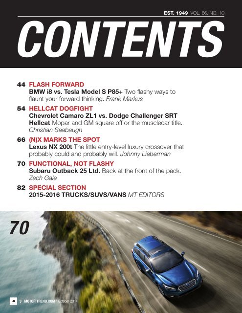 Motor Trend Magazine Redesign