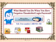 What Should You Do When You Have Forgotten Thunderbird Login Password