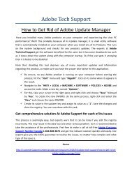 How to Get Rid of Adobe Update Manager