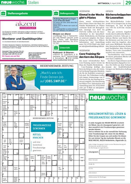 11.04.2018 Neue Woche