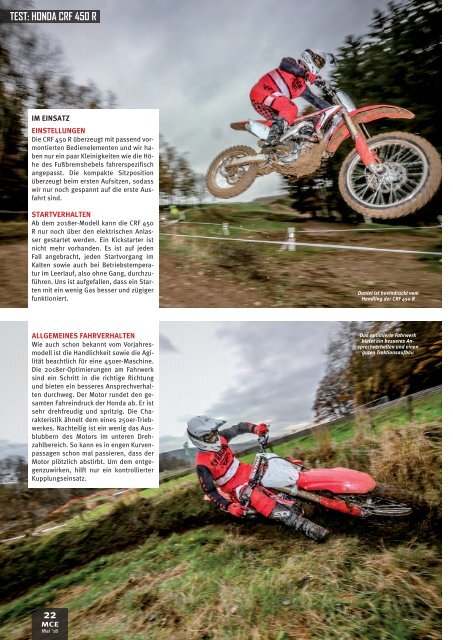 Motocross Enduro Ausgabe 05/2018